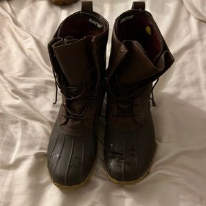 L.L. Bean hunting shoes 10 inch boots with removable Gore-Tex liner